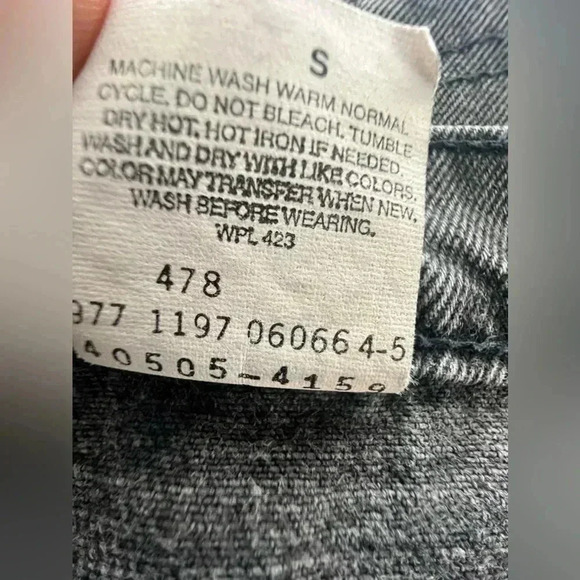 VITG 90’s LEVIS ORANGE TAB 505 JEANS BLACK REGULAR FIT STRAIGHT LEG Sz 36X34  34 - Picture 8 of 16